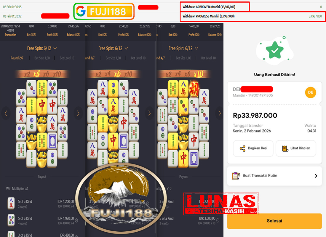 Bukti Kemenangan mahjong ways2