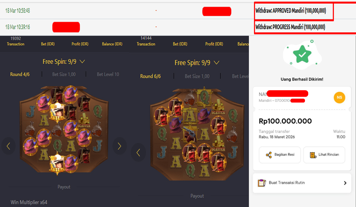 Bukti Kemenangan wild bounty