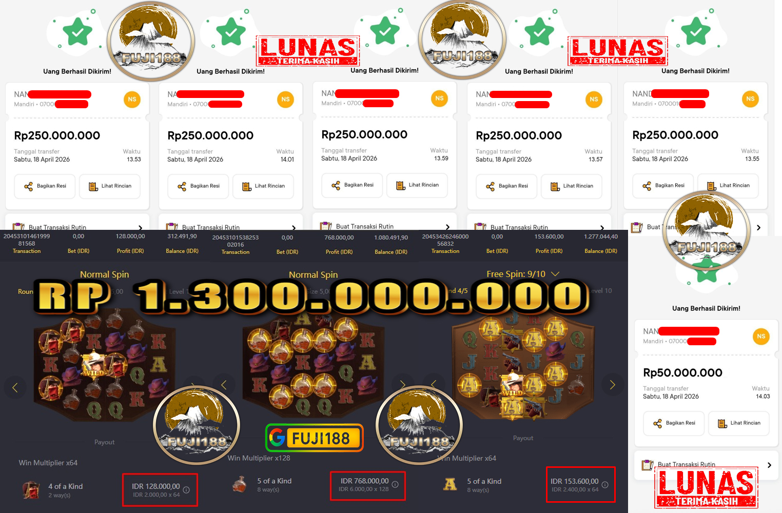 Bukti Kemenangan wild bounty